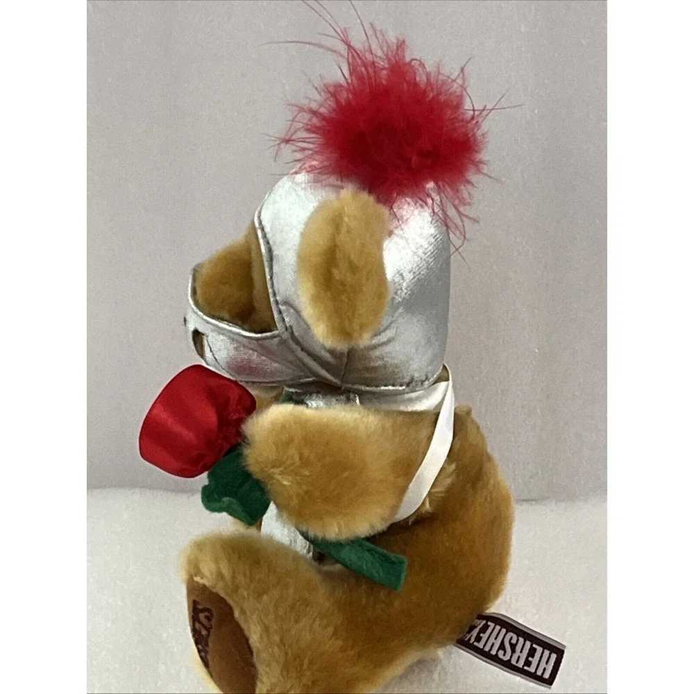 Hershey's Be My Valentine Kiss Bear With Rose - Retired Vintage Collectible NWOT